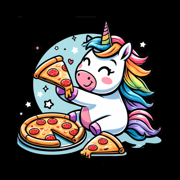 Pizza Unicorn Lover, Love Eating Pizza by logiamerch