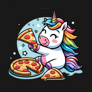 Pizza Unicorn Lover, Love Eating Pizza T-Shirt