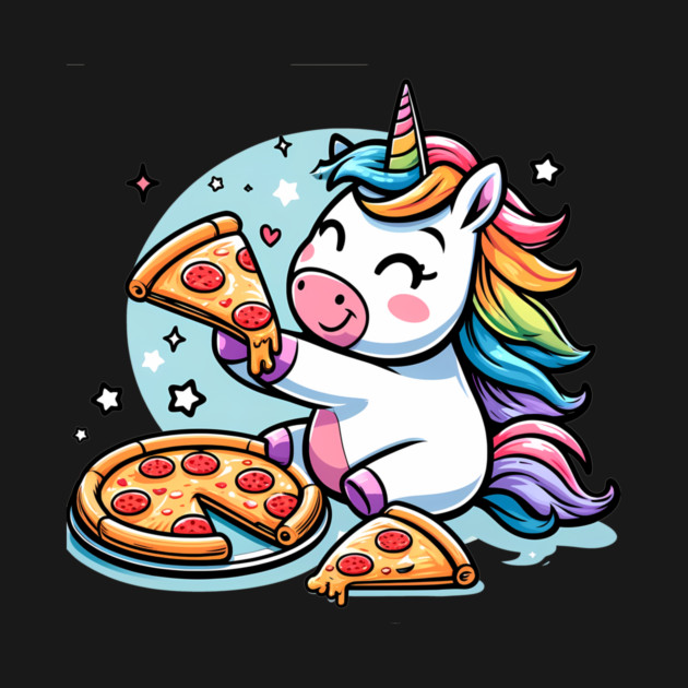 Pizza Unicorn Lover, Love Eating Pizza by logiamerch