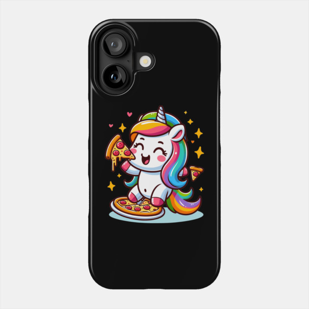 Pizza Unicorn Lover, Love Eating Pizza Phone Case by logiamerch