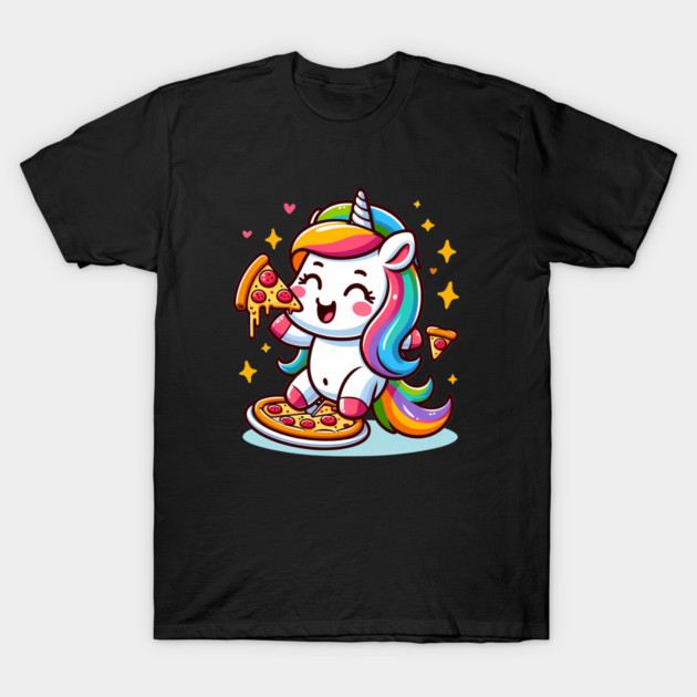 Pizza Unicorn Lover, Love Eating Pizza T-Shirt by logiamerch