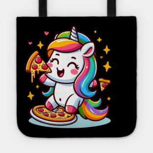 Pizza Unicorn Lover, Love Eating Pizza Tote