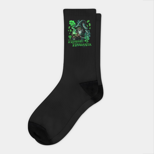 Wizard Midnight Margaritas Drinking Wizardry Club Socks by Joaddo