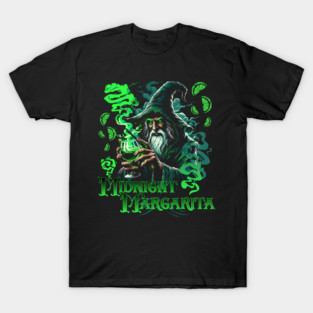 Wizard Midnight Margaritas Drinking Wizardry Club T-Shirt