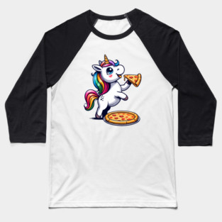 Pizza Unicorn Lover, Love Eating Pizza Baseball T-Shirt