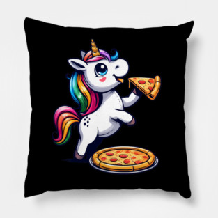 Pizza Unicorn Lover, Love Eating Pizza Pillow