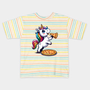 Pizza Unicorn Lover, Love Eating Pizza Kids T-Shirt