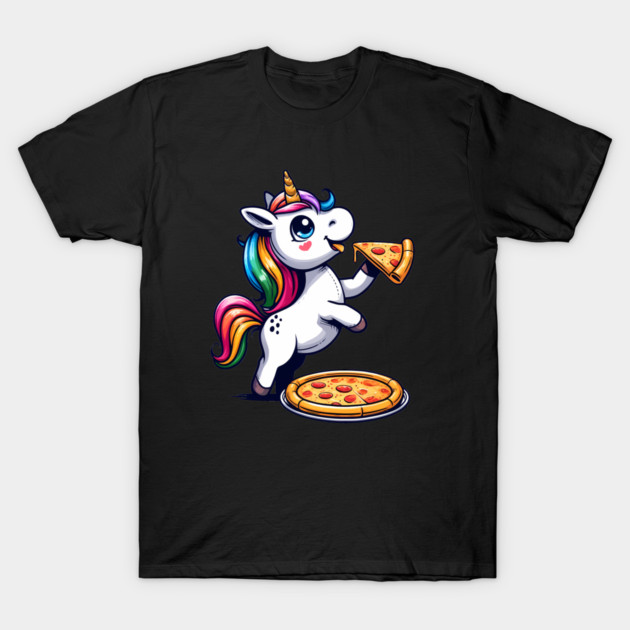 Pizza Unicorn Lover, Love Eating Pizza T-Shirt by logiamerch