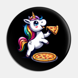 Pizza Unicorn Lover, Love Eating Pizza Pin