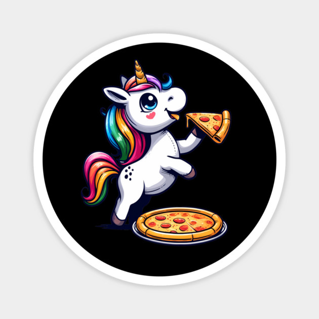 Pizza Unicorn Lover, Love Eating Pizza Magnet by logiamerch