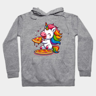 Pizza Unicorn Lover, Love Eating Pizza Hoodie