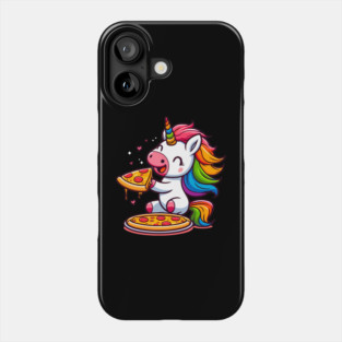 Pizza Unicorn Lover, Love Eating Pizza Phone Case