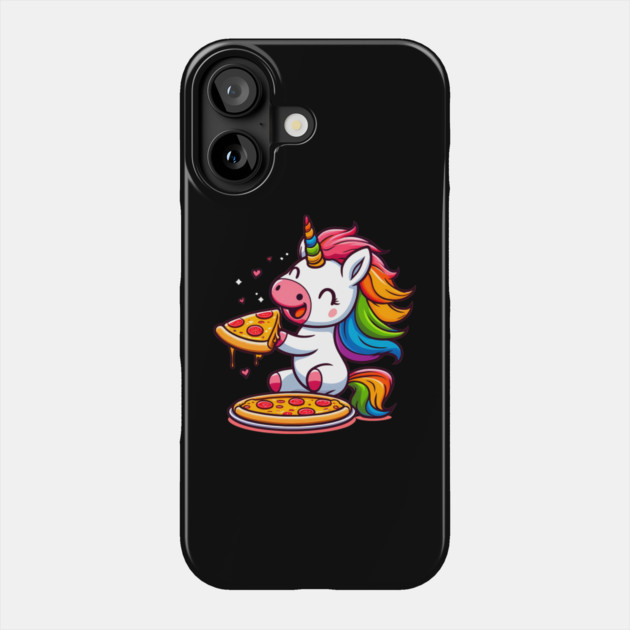 Pizza Unicorn Lover, Love Eating Pizza Phone Case by logiamerch