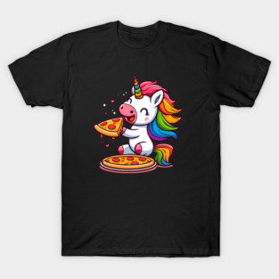 Pizza Unicorn Lover, Love Eating Pizza T-Shirt