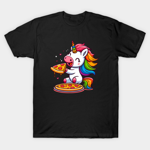 Pizza Unicorn Lover, Love Eating Pizza T-Shirt by logiamerch