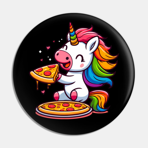 Pizza Unicorn Lover, Love Eating Pizza Pin by logiamerch