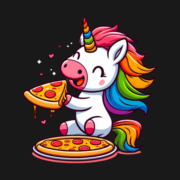 Pizza Unicorn Lover, Love Eating Pizza by logiamerch