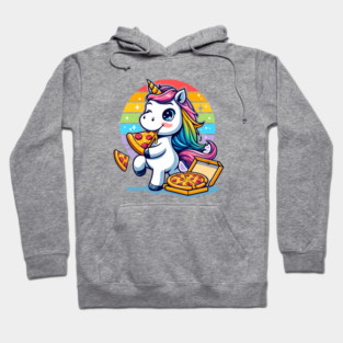 Pizza Unicorn Lover, Love Eating Pizza Hoodie