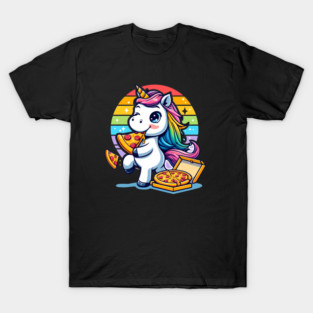 Pizza Unicorn Lover, Love Eating Pizza T-Shirt