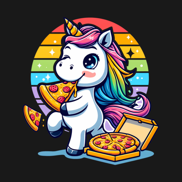 Pizza Unicorn Lover, Love Eating Pizza by logiamerch