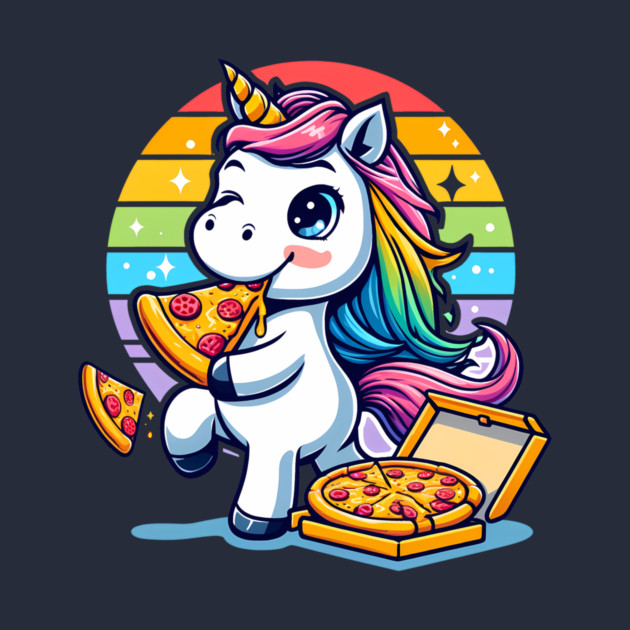 Pizza Unicorn Lover, Love Eating Pizza by logiamerch