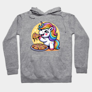 Pizza Unicorn Lover, Love Eating Pizza Hoodie