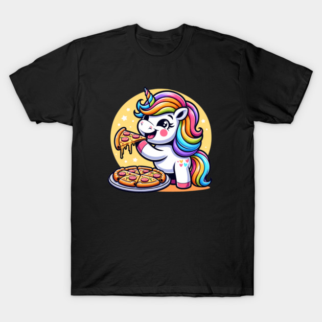Pizza Unicorn Lover, Love Eating Pizza T-Shirt by logiamerch