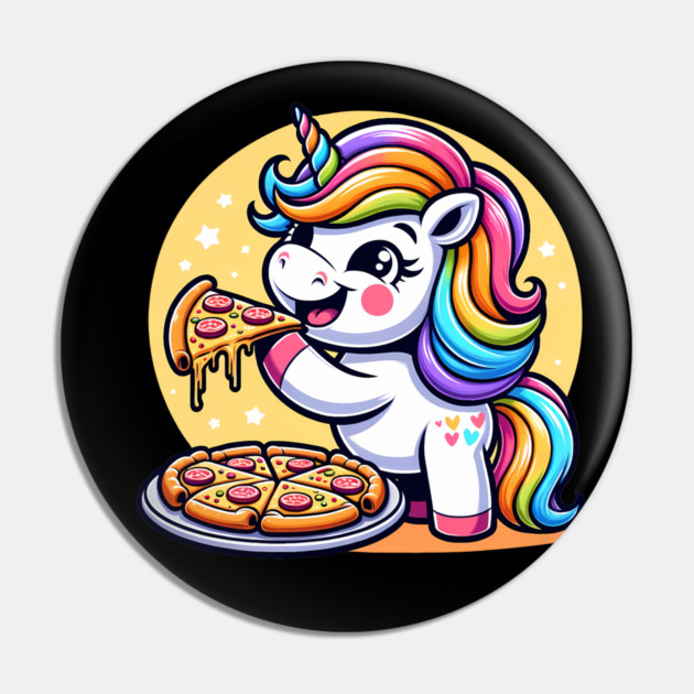 Pizza Unicorn Lover, Love Eating Pizza Pin by logiamerch