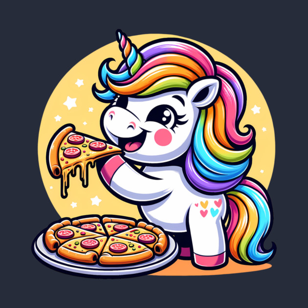 Pizza Unicorn Lover, Love Eating Pizza by logiamerch