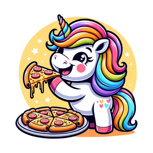 Pizza Unicorn Lover, Love Eating Pizza by logiamerch