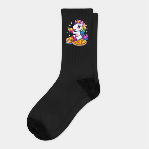 Pizza Unicorn Lover, Love Eating Pizza Socks by logiamerch