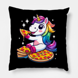 Pizza Unicorn Lover, Love Eating Pizza Pillow
