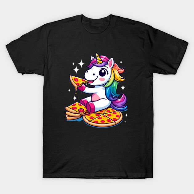 Pizza Unicorn Lover, Love Eating Pizza T-Shirt by logiamerch
