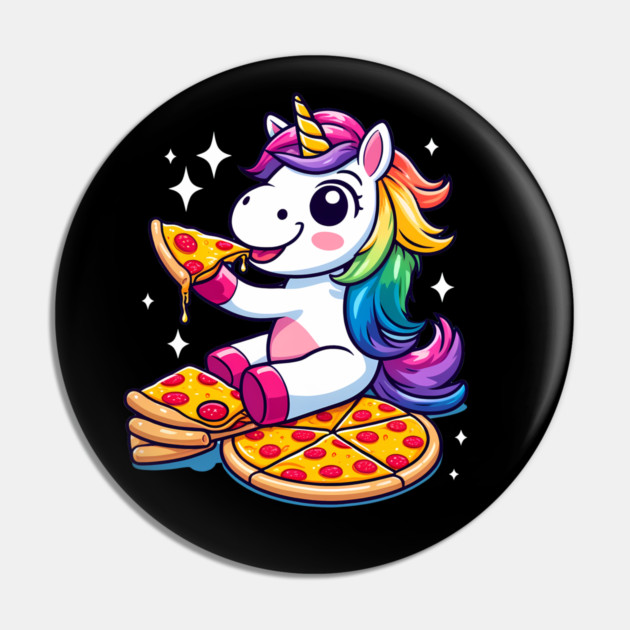 Pizza Unicorn Lover, Love Eating Pizza Pin by logiamerch