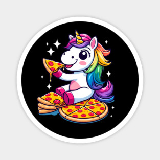 Pizza Unicorn Lover, Love Eating Pizza Magnet