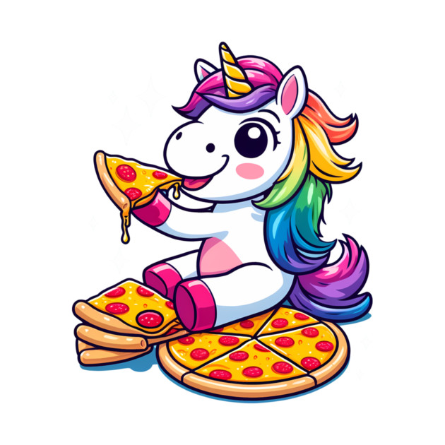Pizza Unicorn Lover, Love Eating Pizza by logiamerch