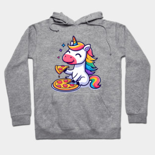 Pizza Unicorn Lover, Love Eating Pizza Hoodie