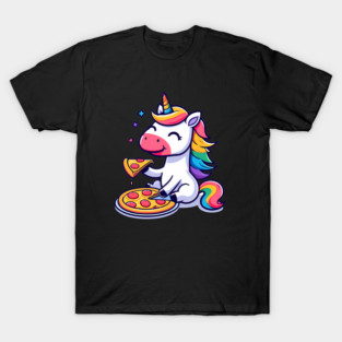 Pizza Unicorn Lover, Love Eating Pizza T-Shirt