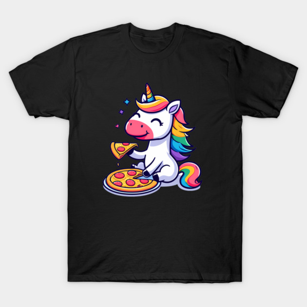 Pizza Unicorn Lover, Love Eating Pizza T-Shirt by logiamerch