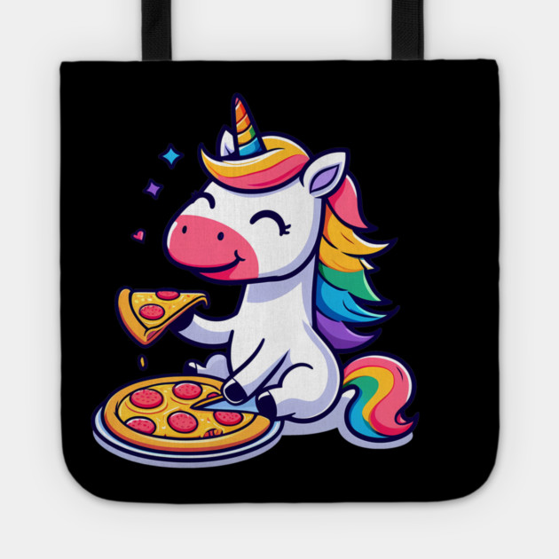 Pizza Unicorn Lover, Love Eating Pizza Tote by logiamerch