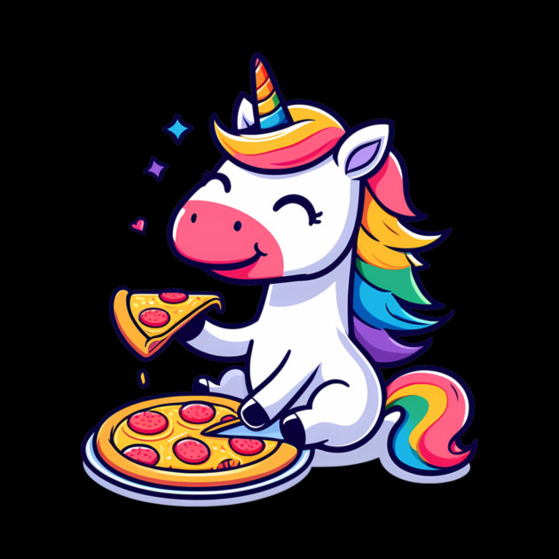 Pizza Unicorn Lover, Love Eating Pizza by logiamerch