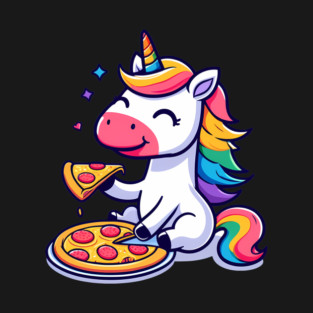 Pizza Unicorn Lover, Love Eating Pizza T-Shirt