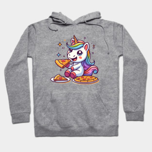 Pizza Unicorn Lover, Love Eating Pizza Hoodie