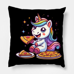 Pizza Unicorn Lover, Love Eating Pizza Pillow