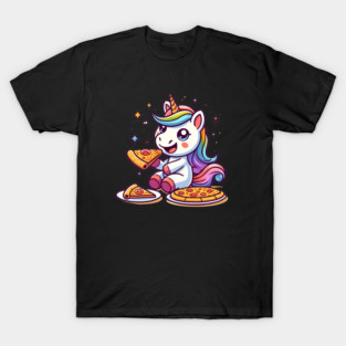 Pizza Unicorn Lover, Love Eating Pizza T-Shirt