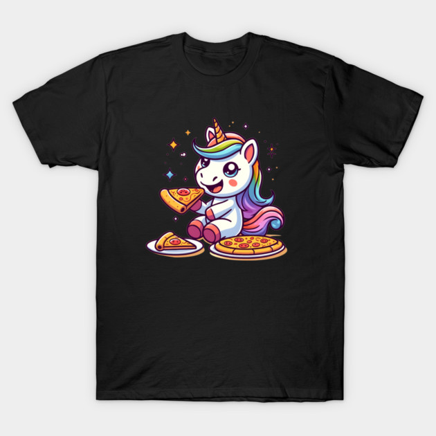 Pizza Unicorn Lover, Love Eating Pizza T-Shirt by logiamerch