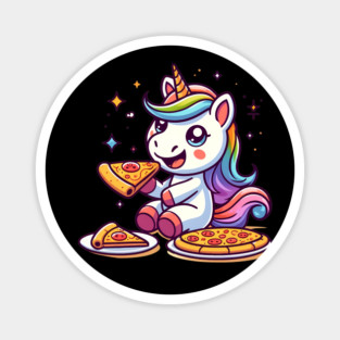 Pizza Unicorn Lover, Love Eating Pizza Magnet