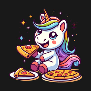 Pizza Unicorn Lover, Love Eating Pizza T-Shirt