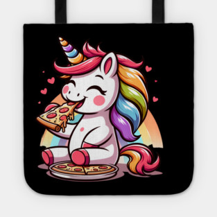 Kawaii Pizza Unicorn Lover, Love Eating Pizza Tote