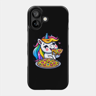 Pizza Unicorn Lover, Love Eating Pizza Phone Case